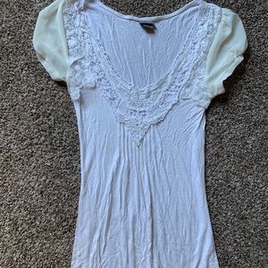 White Lacey Top